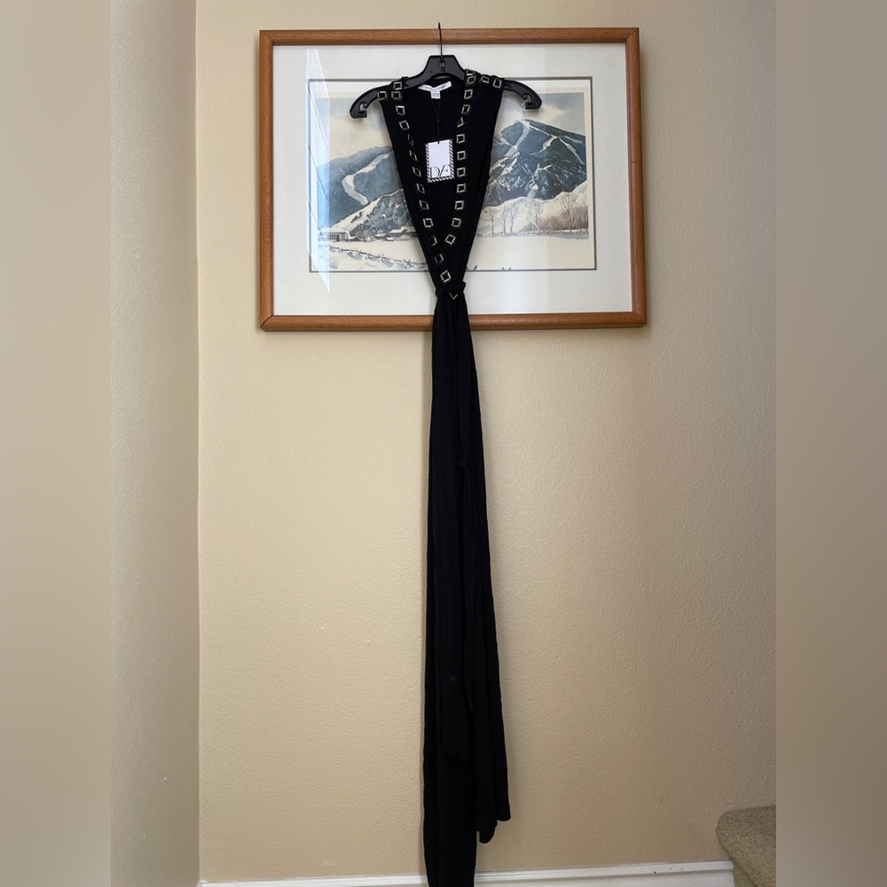Diane von Furstenberg DVF Orchid Maxi Dress Wrap